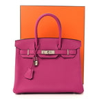 Togo Birkin 30 Rose Pourpre
