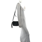 Pebbled Calfskin Small Soho Disco Bag Black