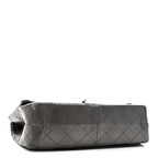 Metallic Aged Calfskin Quilted 2.55 Reissue 226 Flap Dark Grey