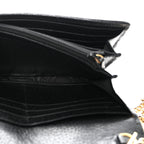 Dollar Calfskin Web Ophidia Wallet On Chain Black