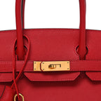 Epsom Birkin 30 Rouge Casaque