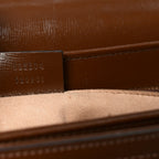 GG Supreme Monogram Horsebit 1955 Shoulder Bag Beige Brown Sugar