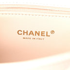 Caviar Quilted Maxi East West Coco Handle Flap White