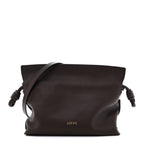 Calfskin Mini Flamenco Knot Clutch Chocolate