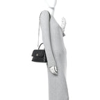 Caviar Quilted Mini Coco Handle Flap Black