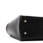 Calfskin Archetype Small Shopping Tote Black