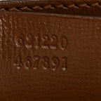 GG Supreme Monogram Azalea Calfskin Small Horsebit 1955 Top Handle Bag Beige Ebony Brown Sugar