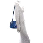 Soft Microguccissima Mini Dome Bag Blue
