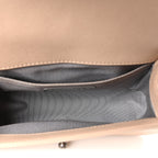 Calfskin Double Stitch Small Boy Flap Beige