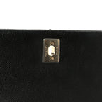 Caviar Quilted Mini Coco Handle Flap Black