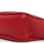 Pebbled Calfskin Small Soho Disco Bag Tabasco Red