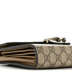 GG Supreme Monogram Mini Dionysus Chain Wallet Beige Taupe