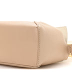 Calfskin Mini Puzzle Edge Bag Soft White Paper Craft