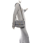 Tweed Quilted Medium Chanel 19 Flap Ecru Navy Blue Multicolor