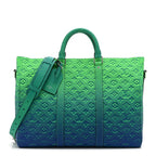 Taurillon Illusion Keepall Tote Bleu Vert