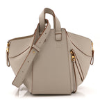 Grained Calfskin Small Hammock Shoulder Bag Light Ghost
