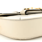 GG Supreme Monogram Web Mini Horsebit 1955 Shoulder Bag Beige Mystic White