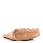Shiny Calfskin Quilted Small Chanel 22 Beige