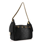 Washed Denim Quilted Mini Chanel 25 Handbag Black