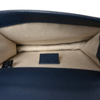 Dollar Calfskin Crystal Mini Dionysus Shoulder Bag Blue Agata Montana Sapphire