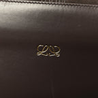 Suede Calfskin Large Amazona 180 Dark Chestnut