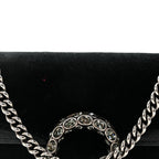 Velvet Super Mini Dionysus Shoulder Bag Black