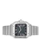 Stainless Steel 39.8mm Santos De Cartier Automatic Watch Green