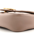 Calfskin Matelasse Super Mini GG Marmont Shoulder Bag Porcelain Rose