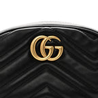 Calfskin Matelasse GG Marmont Belt Bag 85 34 Black