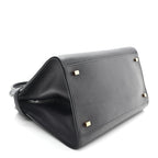 Polished Saddle Calfskin Soft Margaux 12 Black