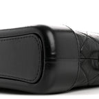 Aged Calfskin Quilted Small Gabrielle Hobo Black