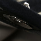 Striped Canvas Small Deauville Tote Dark Grey