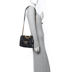 Lambskin Quilted Medium Chanel 19 Flap Black