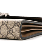 GG Supreme Monogram Mini Dionysus Chain Wallet Beige Taupe