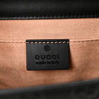Guccissima Small Padlock Shoulder Bag Black
