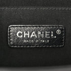 Calfskin Quilted Medium Boy Flap Black