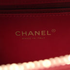 Caviar Quilted Medium CC Filigree Vanity Case Burgundy
