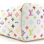 LV x TM Monogram Multicolor Neverfull MM White