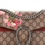 GG Supreme Monogram Blooms Small Dionysus Shoulder Bag Beige Multicolor Dry Rose
