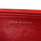 Glazed Calfskin Quilted Reissue Wallet On Chain WOC Red