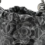 Printed Calfskin Quilted Chanel 22 Black