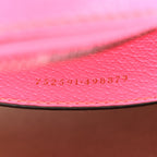 GG Supreme Monogram Textured Dollar Calfskin Web Ophidia Small Crossbody Bag Beige Ebony Fuchsia