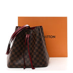 Damier Ebene Neonoe MM Cherry Berry