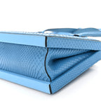 Snakeskin Small Postal Bag Sky Blue