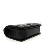 Lambskin Quilted Medium Boy Flap Black