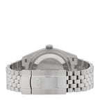 Stainless Steel 18K White Gold Diamond 36mm Oyster Perpetual Datejust Watch Bright Blue 126234