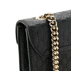 Microguccissima Mini Emily Chain Shoulder Bag Black