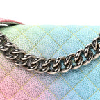 Caviar Quilted Small Cuba Rainbow Boy Flap Multicolor