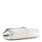 Metallic Lambskin Quilted 2.55 Reissue 227 Flap Silver