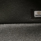 Lambskin Quilted Mini Rectangular Flap Dark Grey